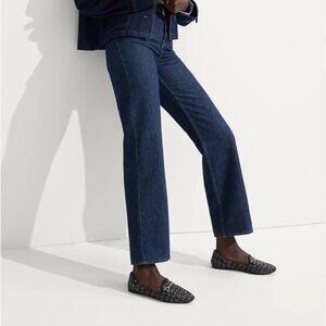 Rothy’s The Double Bit Loafers – Black & White Almond Toe